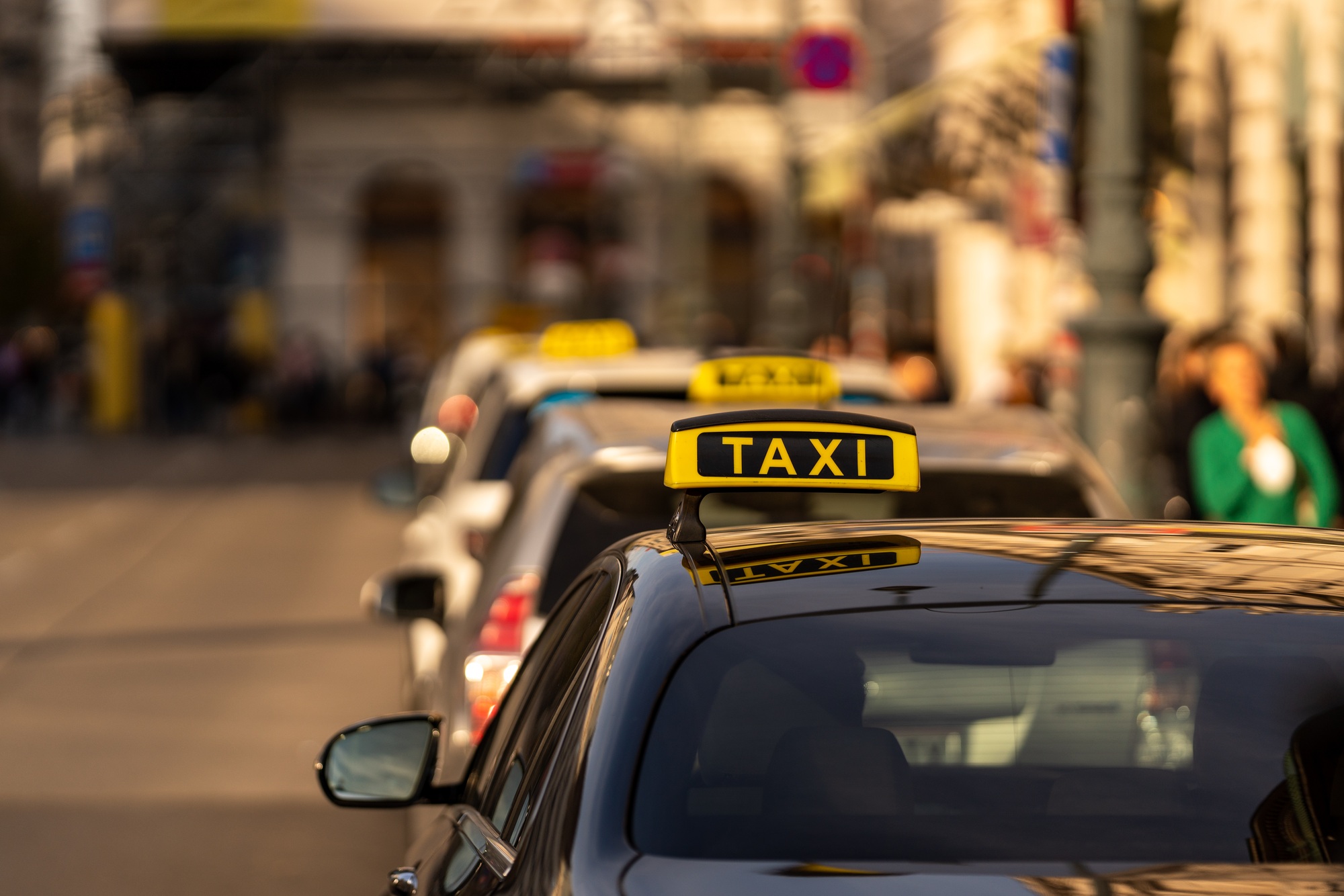 Taxi on the street